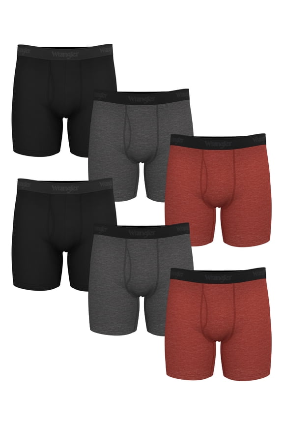 Men's Active Stretch Boxer Brief Set, Underwear for Men, 2XL, 6 Pack