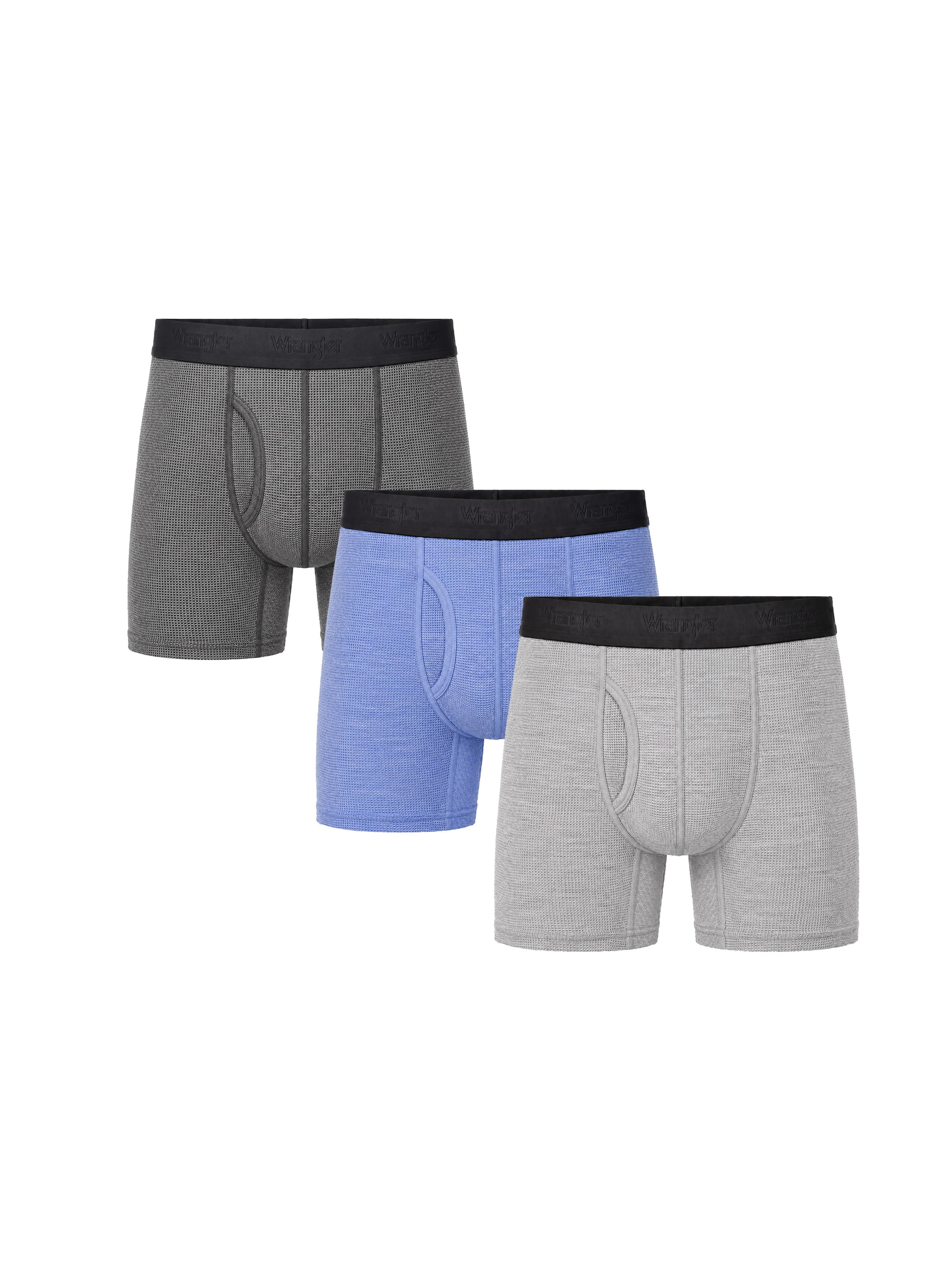 Wrangler Men's Air Flex Mesh 6" Boxer Brief, 6 Pack