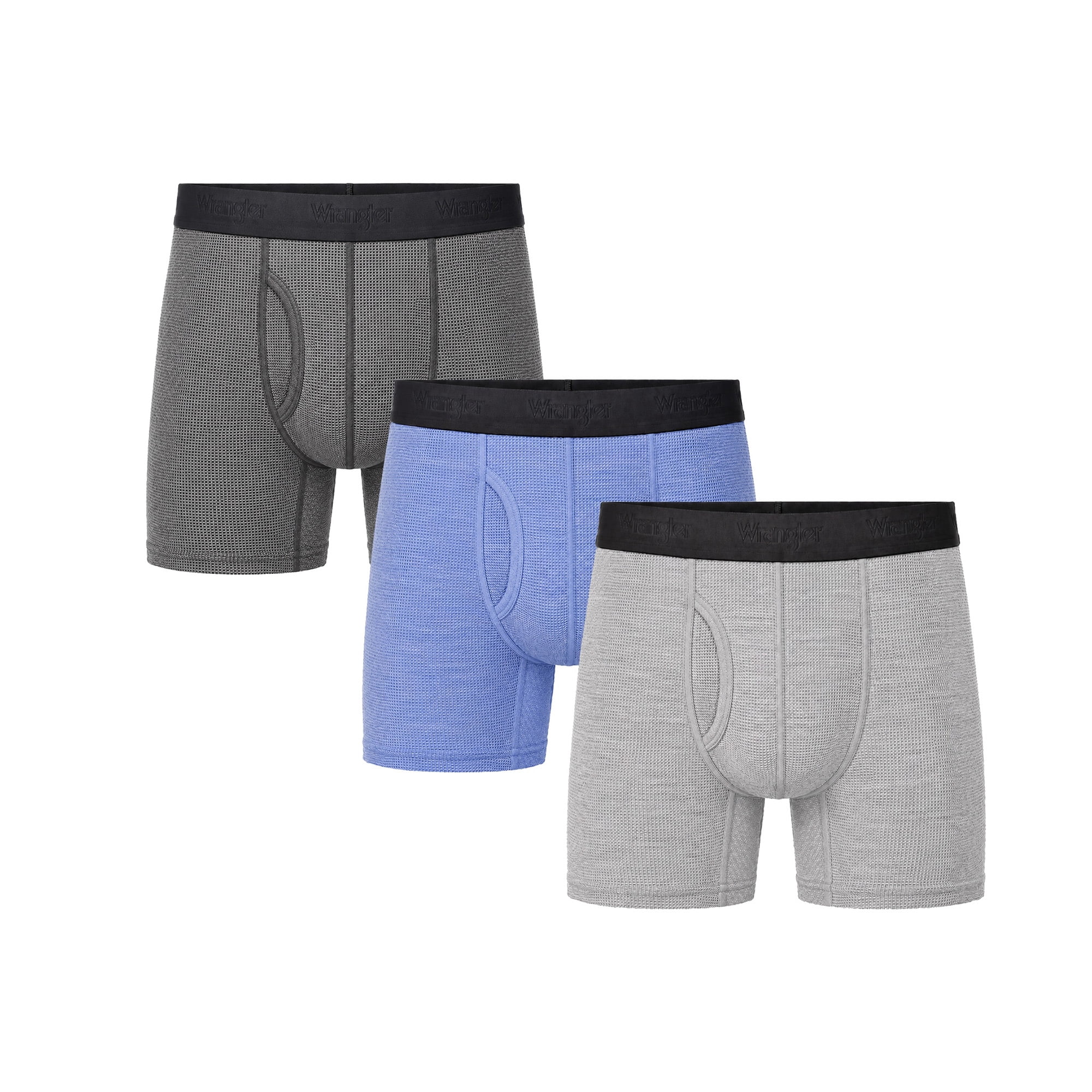 Wrangler Men's Air Flex Mesh 6" Boxer Brief, 6 Pack