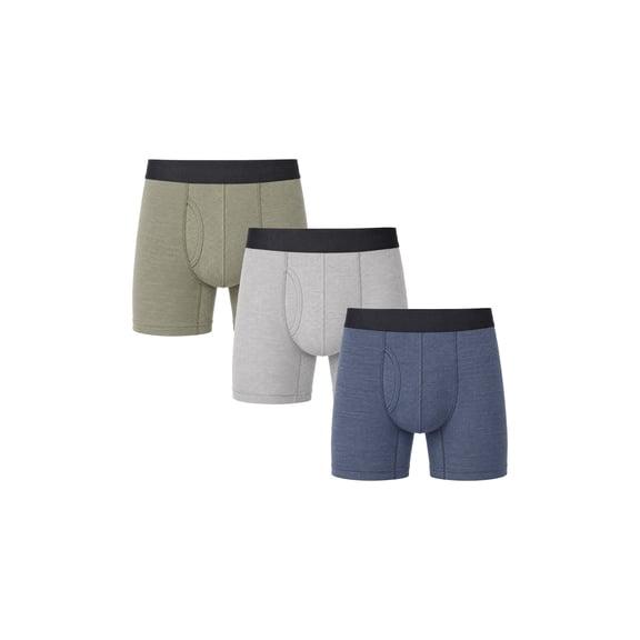 Wrangler Men's Air Flex Mesh 6" Boxer Brief, 6 Pack