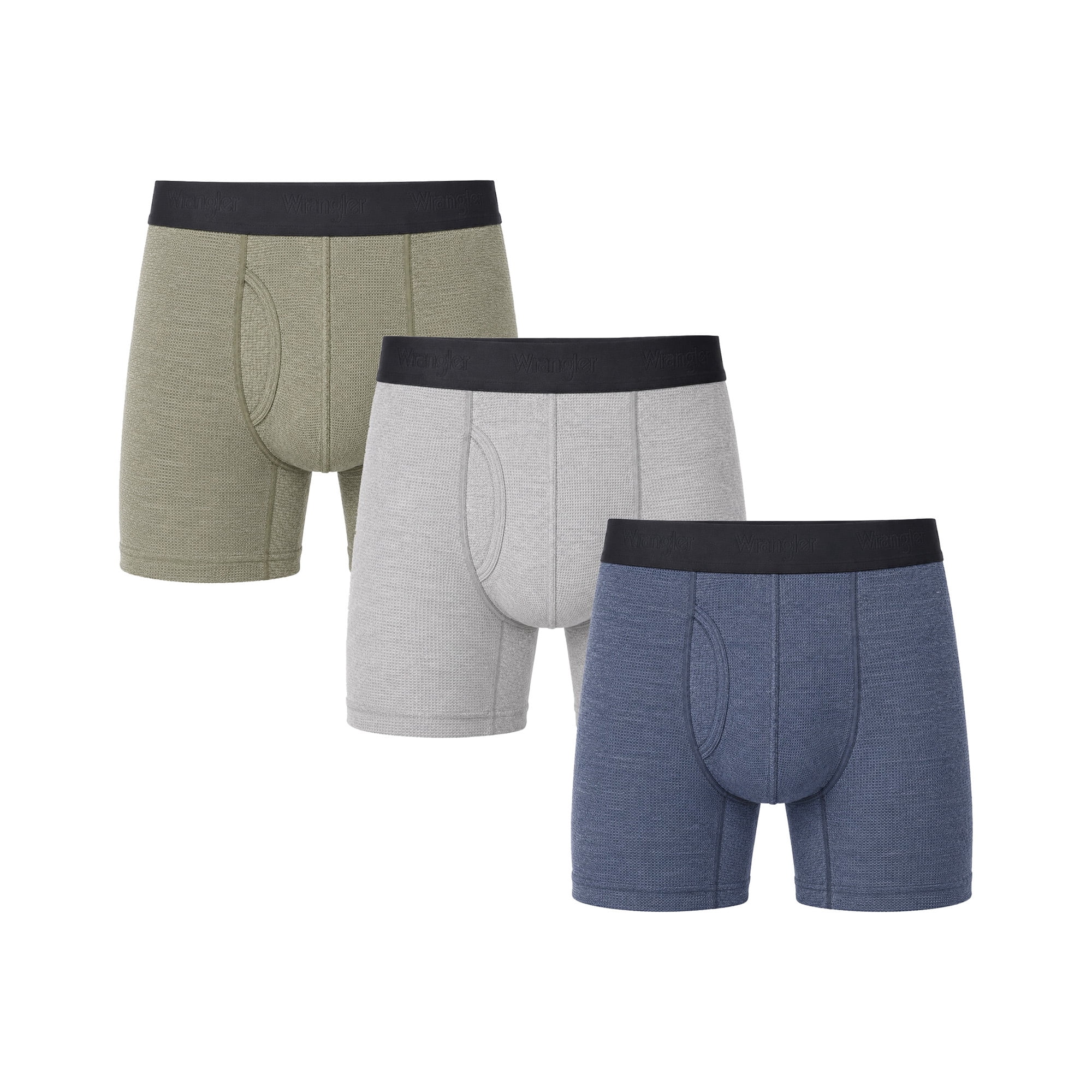 Wrangler Men's Air Flex Mesh 6" Boxer Brief, 6 Pack