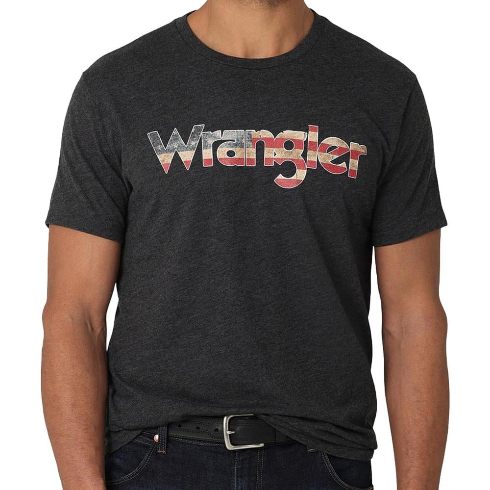 Wrangler Men's Americana Logo Short Sleeve Graphic T-Shirt Black US