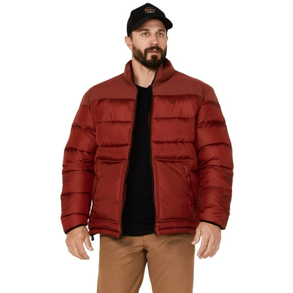 Wrangler Men's Ats All-Terrain Classic Zip-Front Puffer Jacket - NSJ36RD Medium