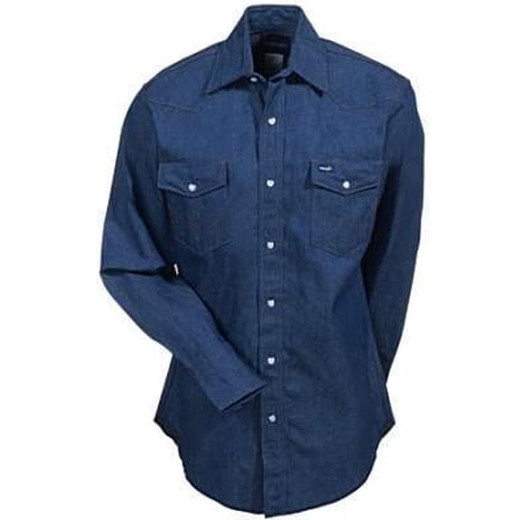 Wrangler Men's Men'S Denim Long Sleeve Work Shirt - MS70119_X4 XX-