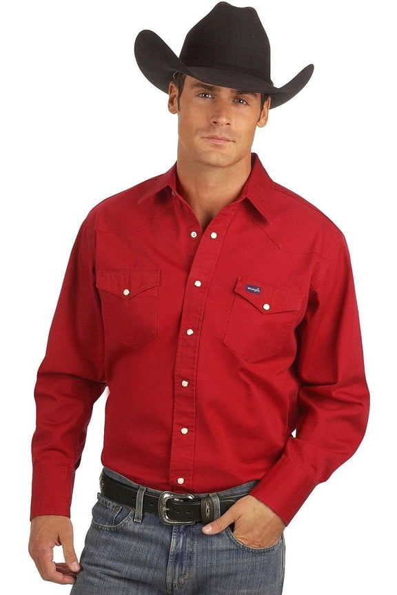 Cowboy Cut Work Shirt Red - Mens Shirt - Ms70619