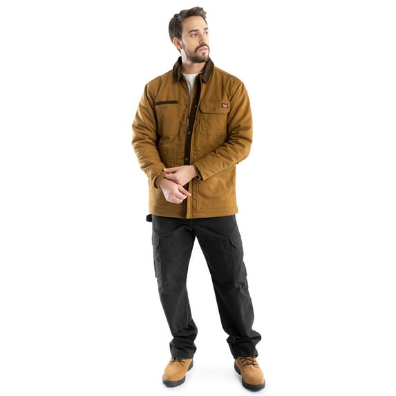 Wrangler Workwear Men's Duck Quilted Work Barn Coat, Size S-3XL (Regular & Extended Sizes)