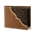 thumbnail image 1 of Wrangler Men's Bifold Wallet with Flip-Out ID Window, Genuine Leather, RFID Blocking, Fathers Day Gifts, 1 of 8