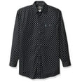 thumbnail image 1 of Wrangler Men's Big & Tall George Strait One Pocket Long Sleeve Button Shirt, Black, XLT, 1 of 2