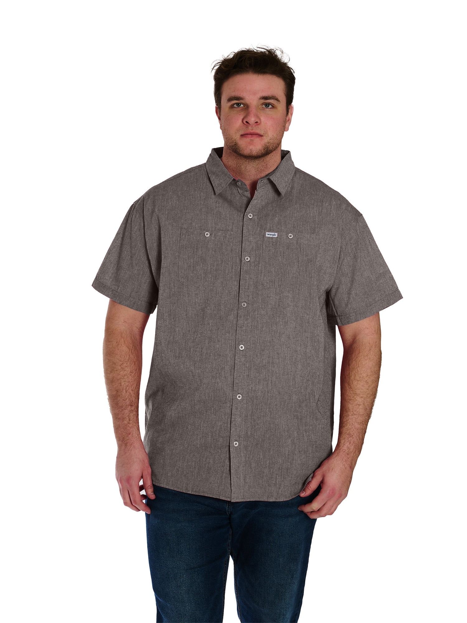 Wrangler Men's Big and Tall Button Closure Shirts ,Big size up to 6XL and Tall size up to 5XT