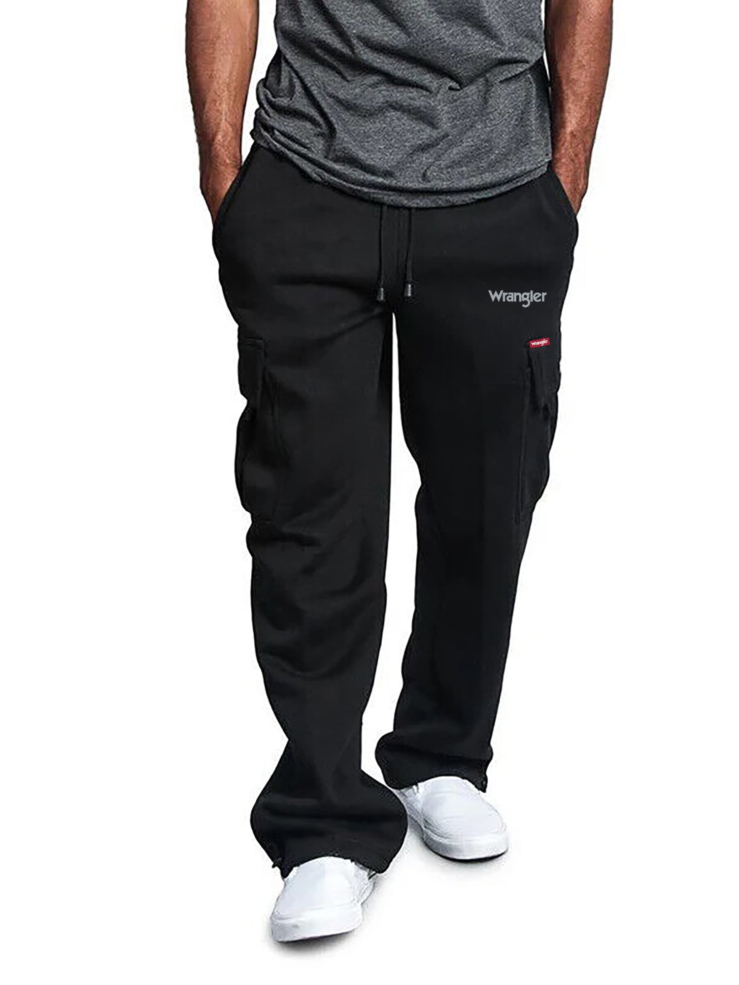 Wrangler Men's Big and Tall Cargo Sweatpant ,Big Size Up To 6XL And Tall Size Up To 4XT