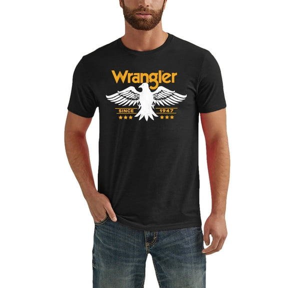 Wrangler Men's Big and Tall Graphic Logo T-Shirt ,Big Size Up to 6X and Tall Size Up to 4XT