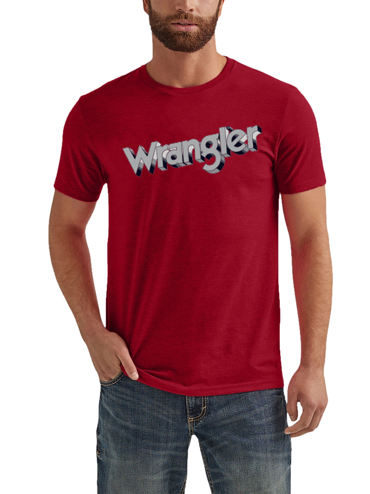Wrangler Men's Big and Tall Graphic Logo T-Shirt ,Big Size Up to 6X and Tall Size Up to 4XT
