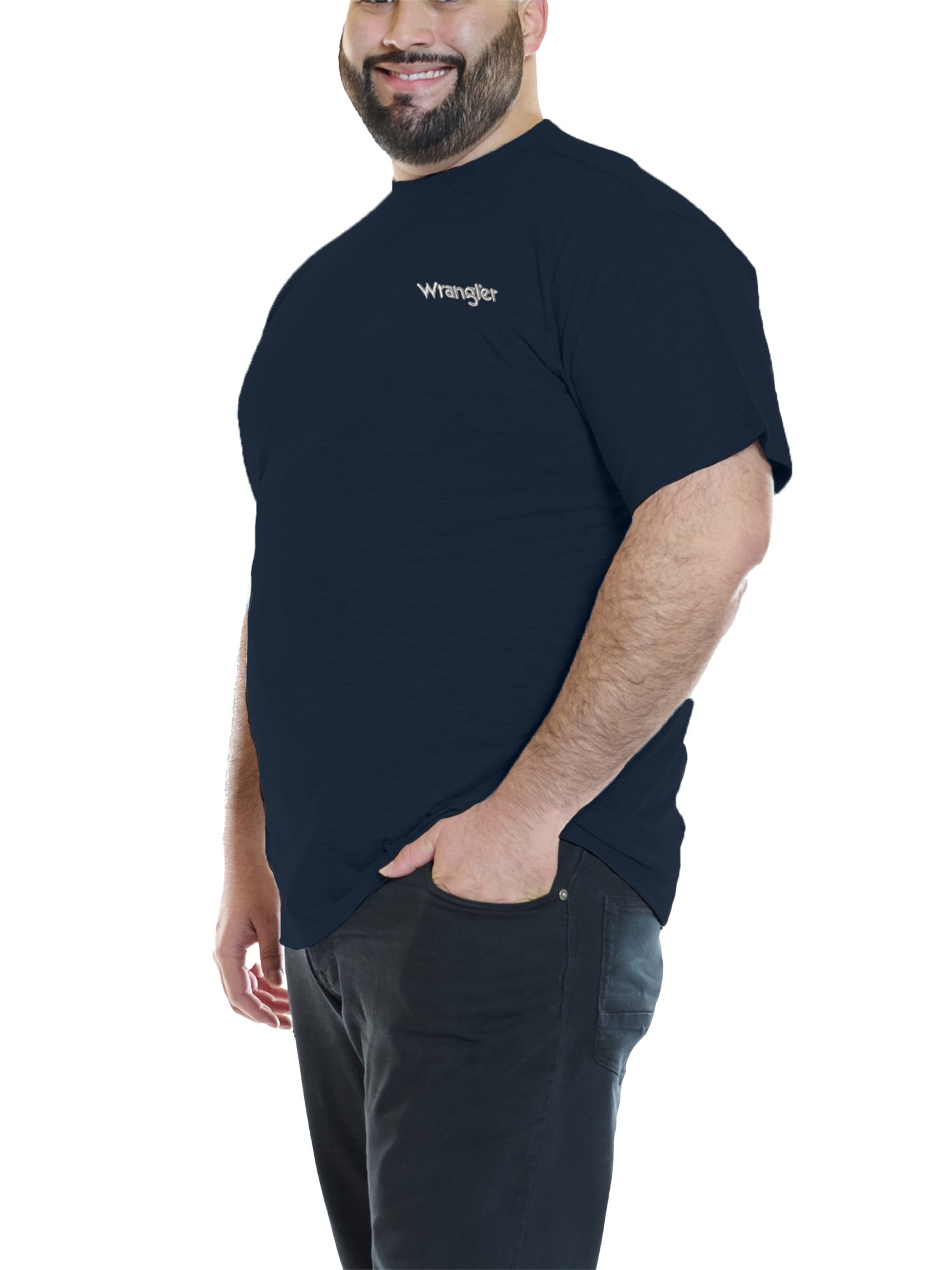 Wrangler Men's Big and Tall Logo T-Shirt, Sizes 1XL-6XL - Walmart.com