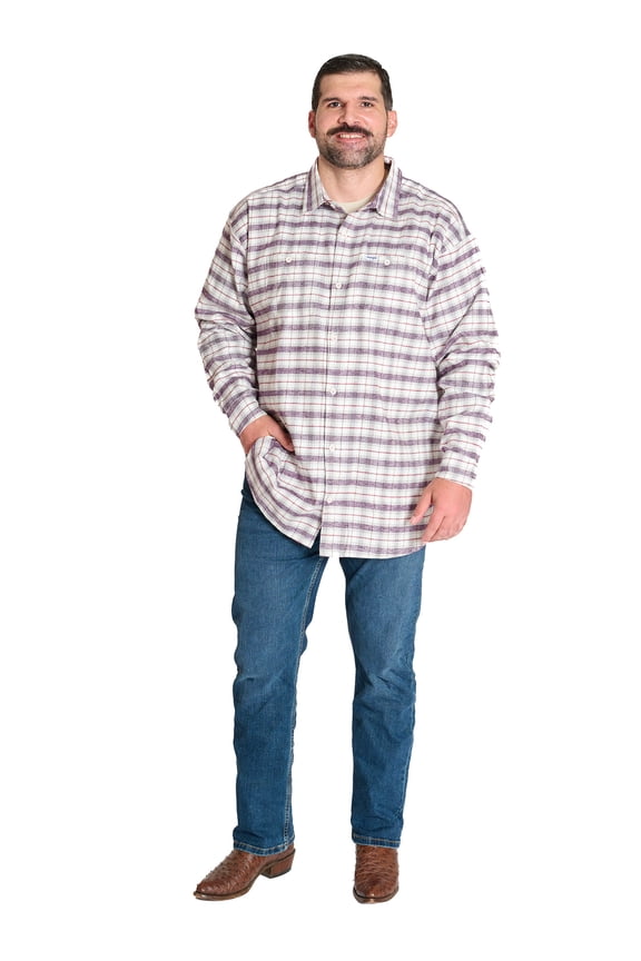 Men's Big and Tall Plaid Flannel Shirt ,Big Size Up To 6XL And Tall Size Up To 4XT
