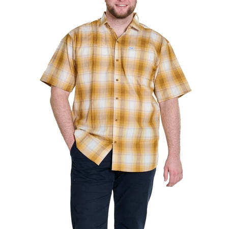 Wrangler Men's Big and Tall Plaid Shirts ,Big size up to 6XL and Tall size up to 5XT