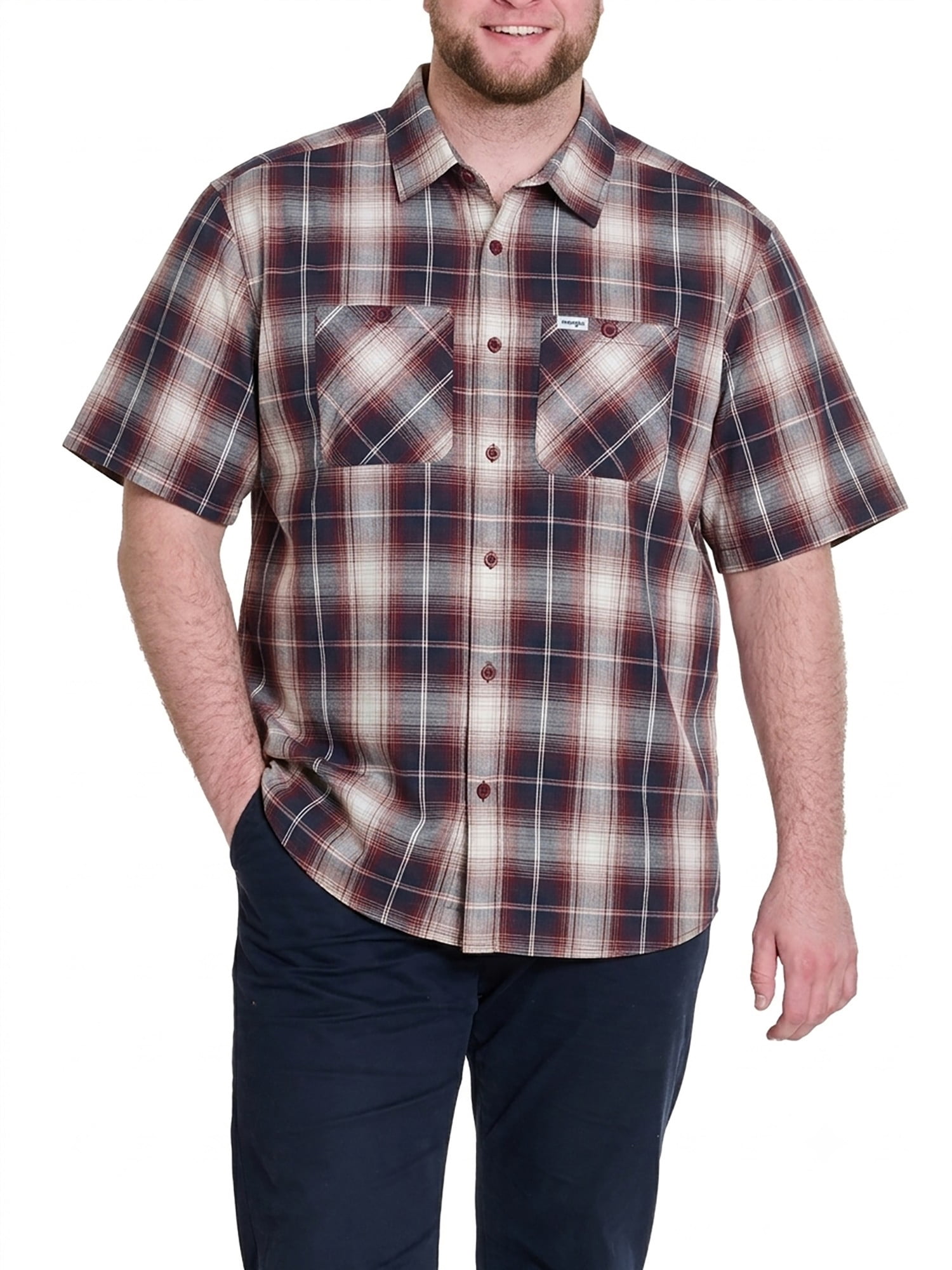 Wrangler Men's Big and Tall Plaid Shirts ,Big size up to 6XL and Tall size up to 5XT