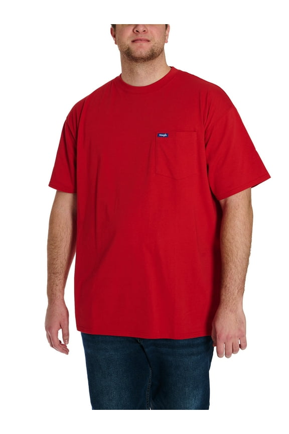 Men's Big and Tall Pocket Tee ,Big size up to 6XL and Tall size up to 5XT