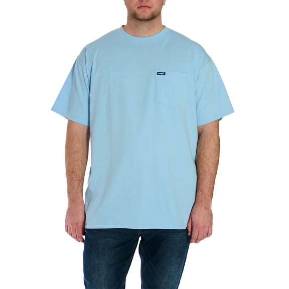 Wrangler Men's Big and Tall Pocket Tee ,Big size up to 6XL and Tall size up to 5XT
