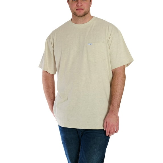 Wrangler Men's Big and Tall Pocket Tee ,Big size up to 6XL and Tall size up to 5XT