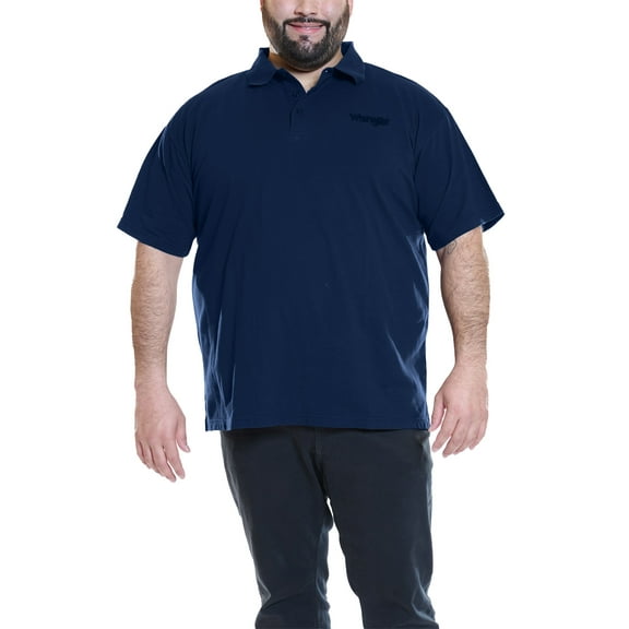 Wrangler Men's Big and Tall Polo Shirt ,Big sizes up to 6XL and Tall sizes up to 4XT