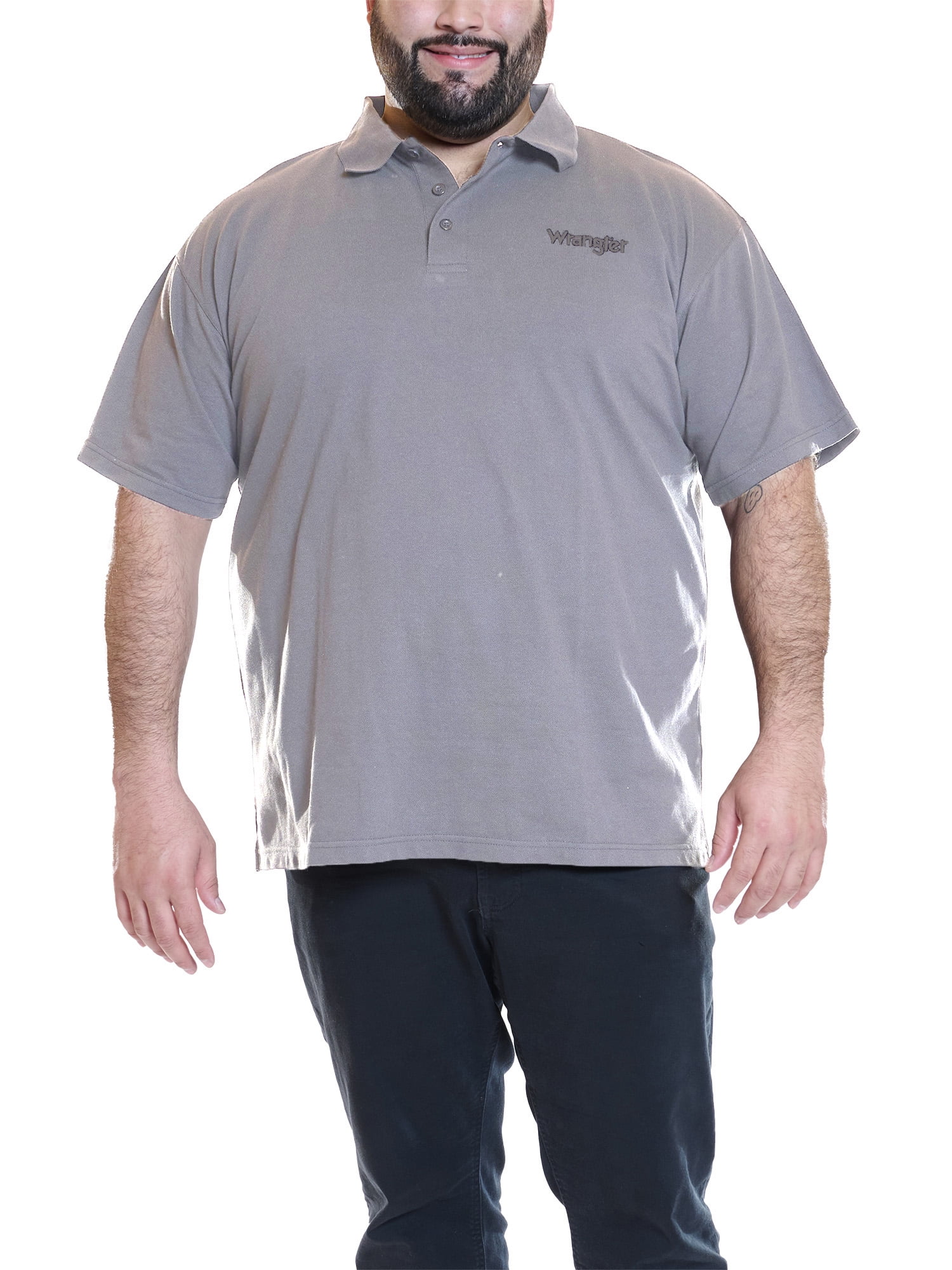 Wrangler Men's Big and Tall Polo Shirt ,Big sizes up to 6XL and Tall sizes up to 4XT