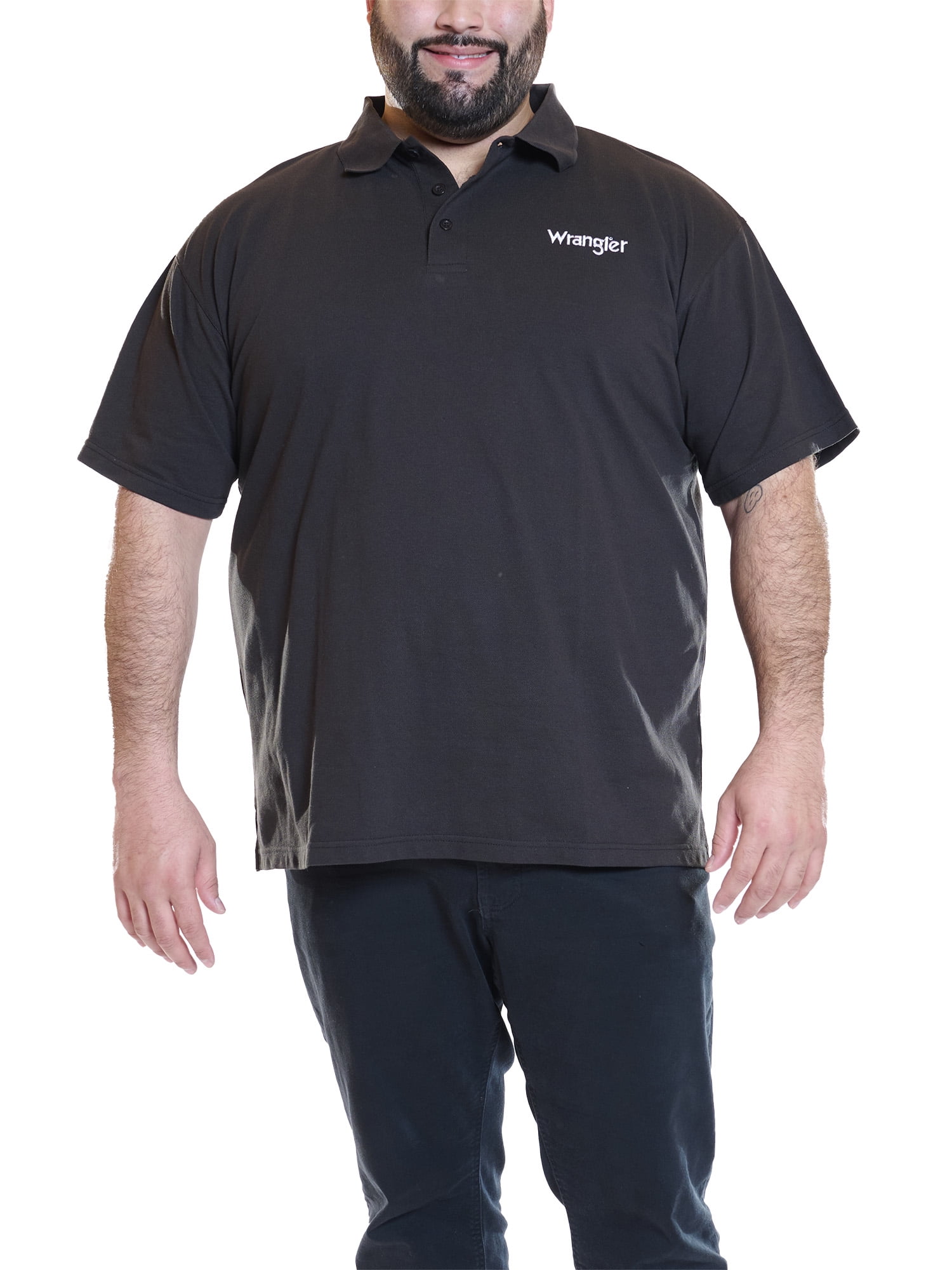Wrangler Men s Big and Tall Polo Shirt Big sizes up to 6XL and Tall sizes up to 4XT Walmart