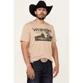 thumbnail image 1 of Wrangler Men's Boot Barn Desert Logo Short Sleeve Graphic T-Shirt Sand X-Large  US, 1 of 4
