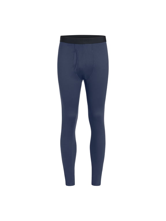 Brushed Performance Baselayer Pants for Men, Recycled Polyester Thermal Underwear, M-2XL