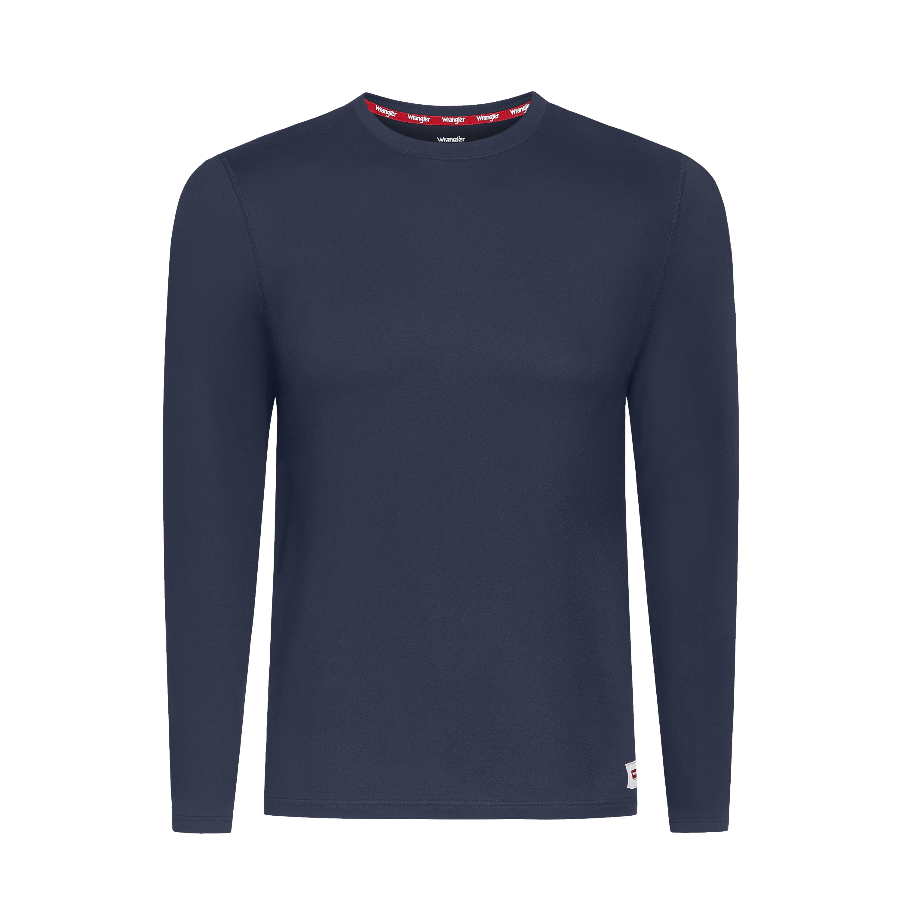 Wrangler Brushed Performance Top Base Layer for Men, Thermal Fabric Long Sleeve Shirt, M-2XL