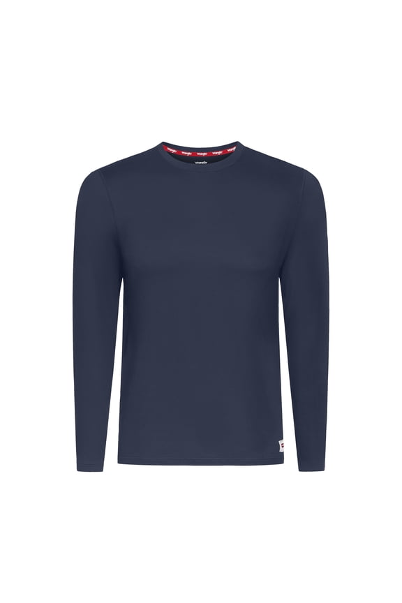 Brushed Performance Top Base Layer for Men, Thermal Fabric Long Sleeve Shirt, M-2XL