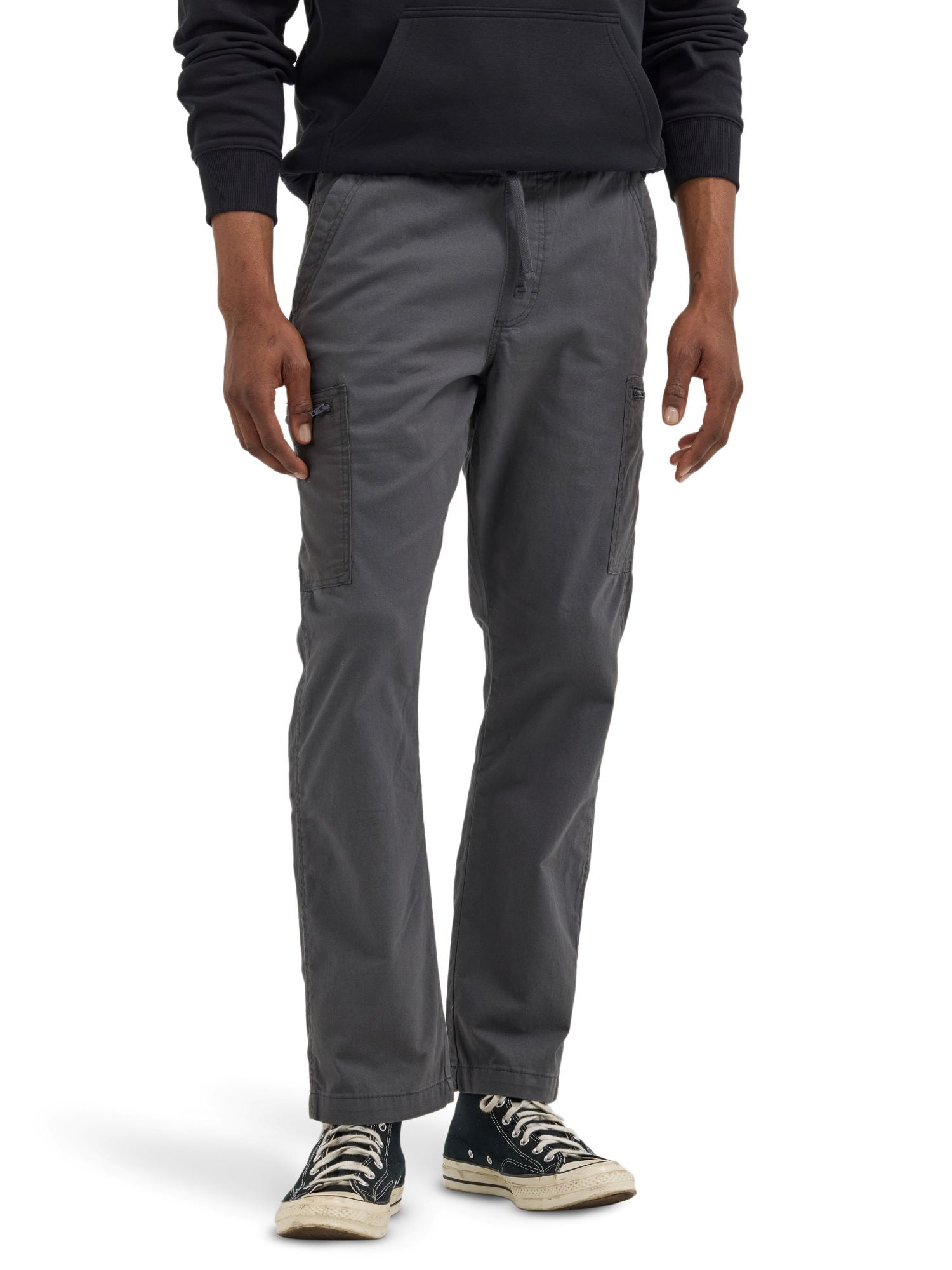 ★新品★CARGO SLACKS PANTS Men's Cargo Pants Cargo Pant With Stretch Solid Grey L