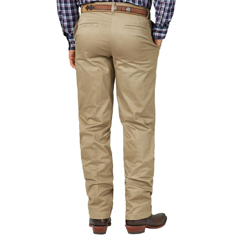 Wrangler Men's Casual Flat Front Western Pants Beige/Khaki Wrangler Men's Casual Flat Front Western Pants Beige/Khaki