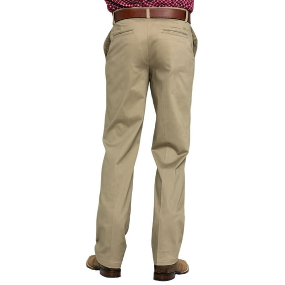 Wrangler Mens Riata Khaki Flat Front Pant