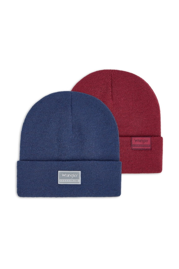 Men’s Classic Knit Beanie, 2 Pack