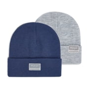 Wrangler Men’s Classic Knit Beanie, 2 Pack