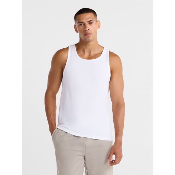 Wrangler Men's Scoop Neck Tank Top, 6-Pack, Sizes S-3XL