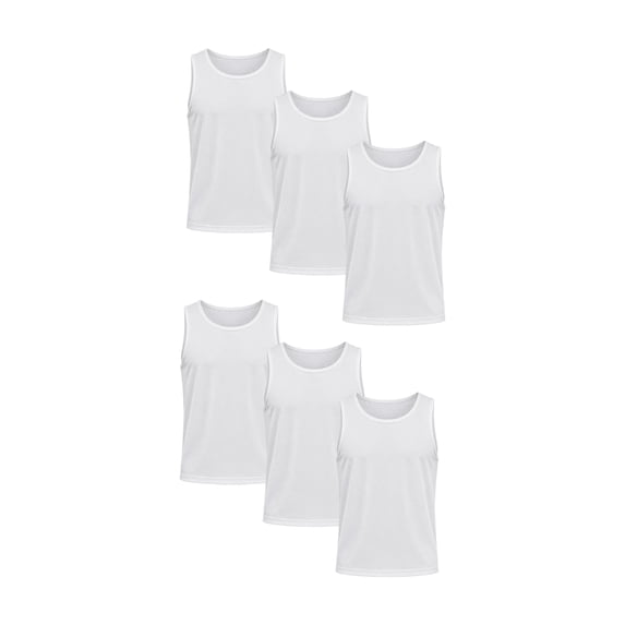 Wrangler Men's Comfort Cotton Tank, 6 Pack
