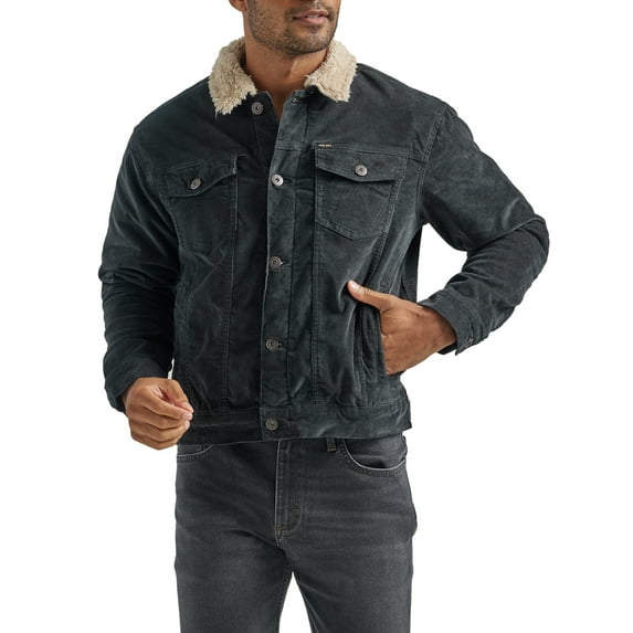 Wrangler Men's Corduroy Sherpa Lined Trucker Jacket