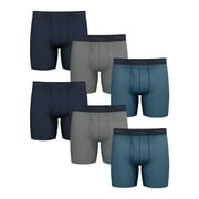 Wrangler Men's Cotton Stretch Boxer Brief Set, Boxer Briefs Underwear for Men, S, 6 Pack