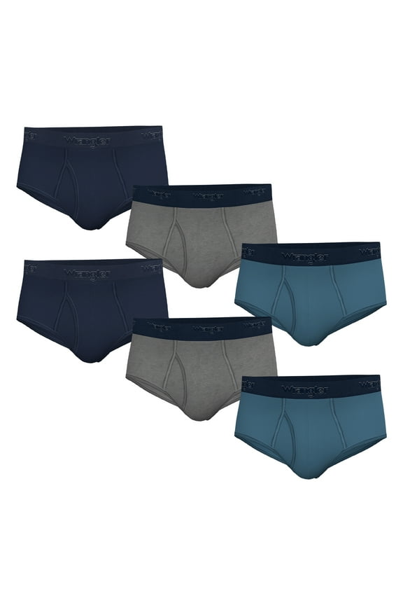 Men's Modern Fit Cotton Stretch Brief Set, Briefs Underwear for Men, L, 6 Pack