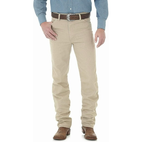 Wrangler Men's Cowboy cut Slim Fit Jean, dark beige, 36x32