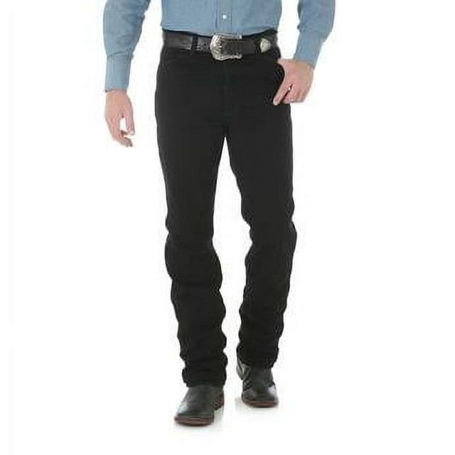 Wrangler Men's Cowboy cut Slim Fit Jean, shadow black, 28x34