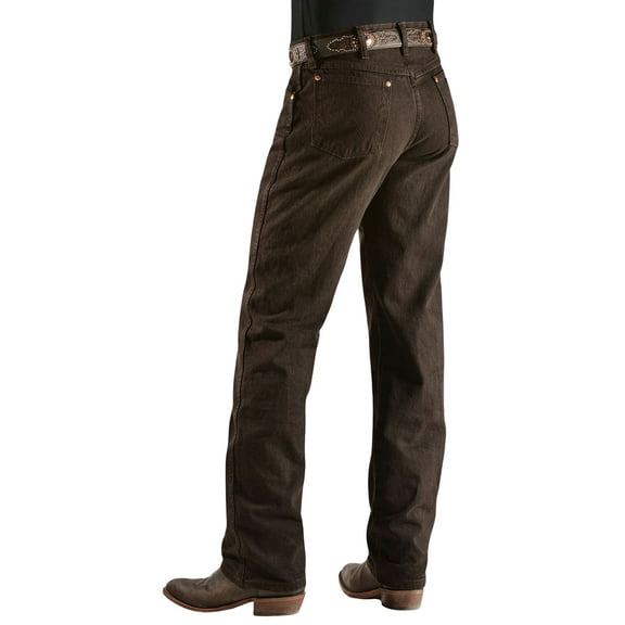 Wrangler Men's Cowboy cut original fit Jean-black chocolate