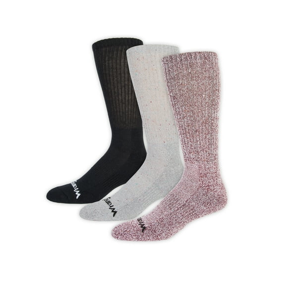 Wrangler Men's Crew Socks, 3-Pack