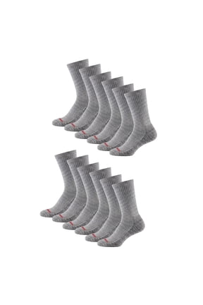 Men's Cushion Crew Socks, Work Socks for Men, 6 Pack