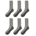 thumbnail image 1 of Wrangler Cushion Crew Socks for Men, Size 6-12, Gray, 6 Pairs, 1 of 6