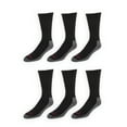 thumbnail image 1 of Wrangler Men's Cushion Crew Socks, Work Socks for Men, Black, 6 Pack, 1 of 8