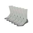 thumbnail image 1 of Wrangler Cushion Crew Work Socks for Men, Solid Print, Size 10-13, 6 Pairs, 1 of 5