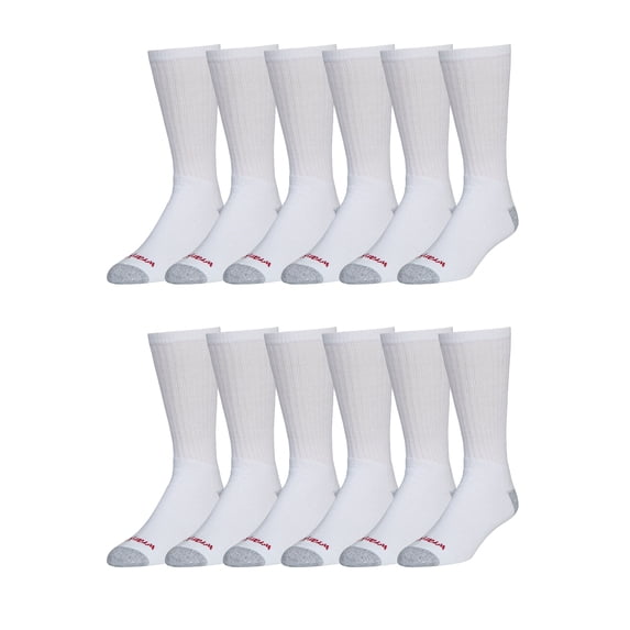 Wrangler Cushion Work Crew Sock, 12 Pack