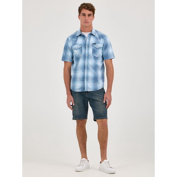 Wrangler Men's Denim Stretch Relaxed Fit Carpenter Shorts